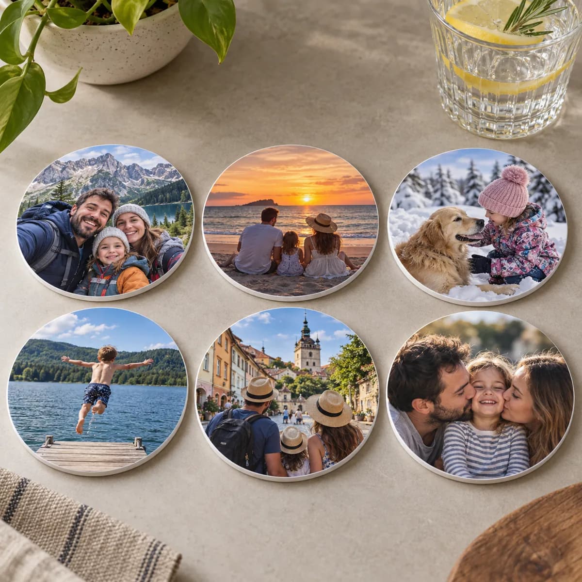 Suporturi de pahare personalizate