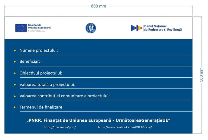 Panou Informativ PNRR