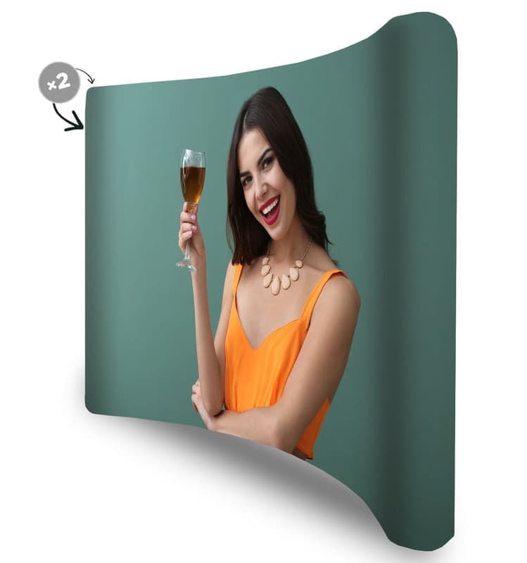 Pop-Up Textil Curb 2.4 m