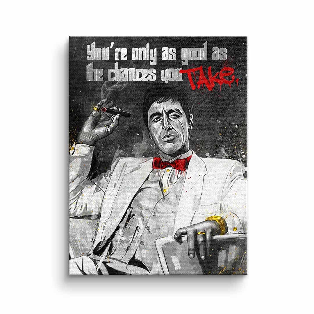 Tablou canvas gangster de film în alb-negru – decor cameră băieți