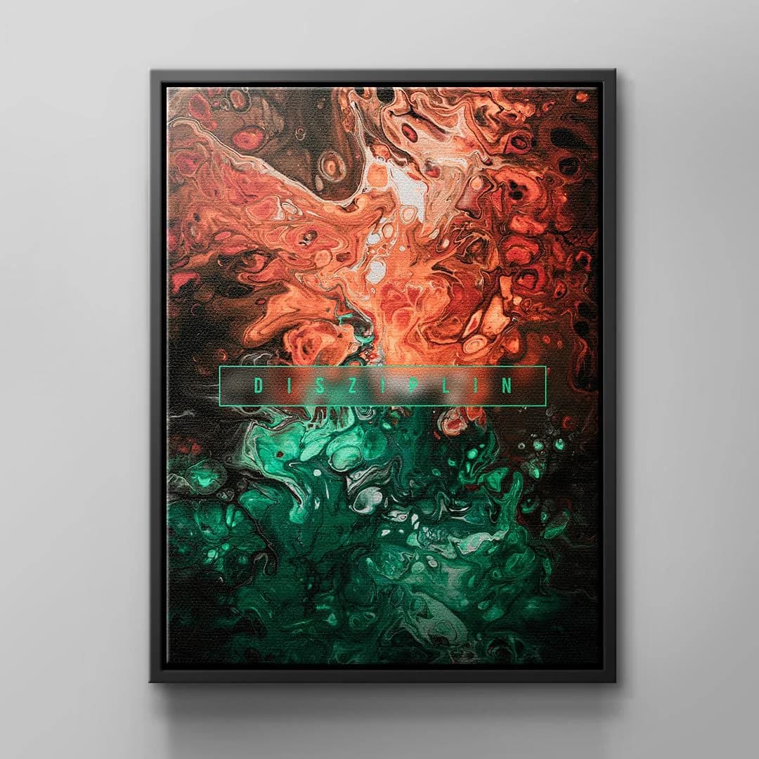 Tablou canvas abstract fluid despre disciplină – decor birou modern