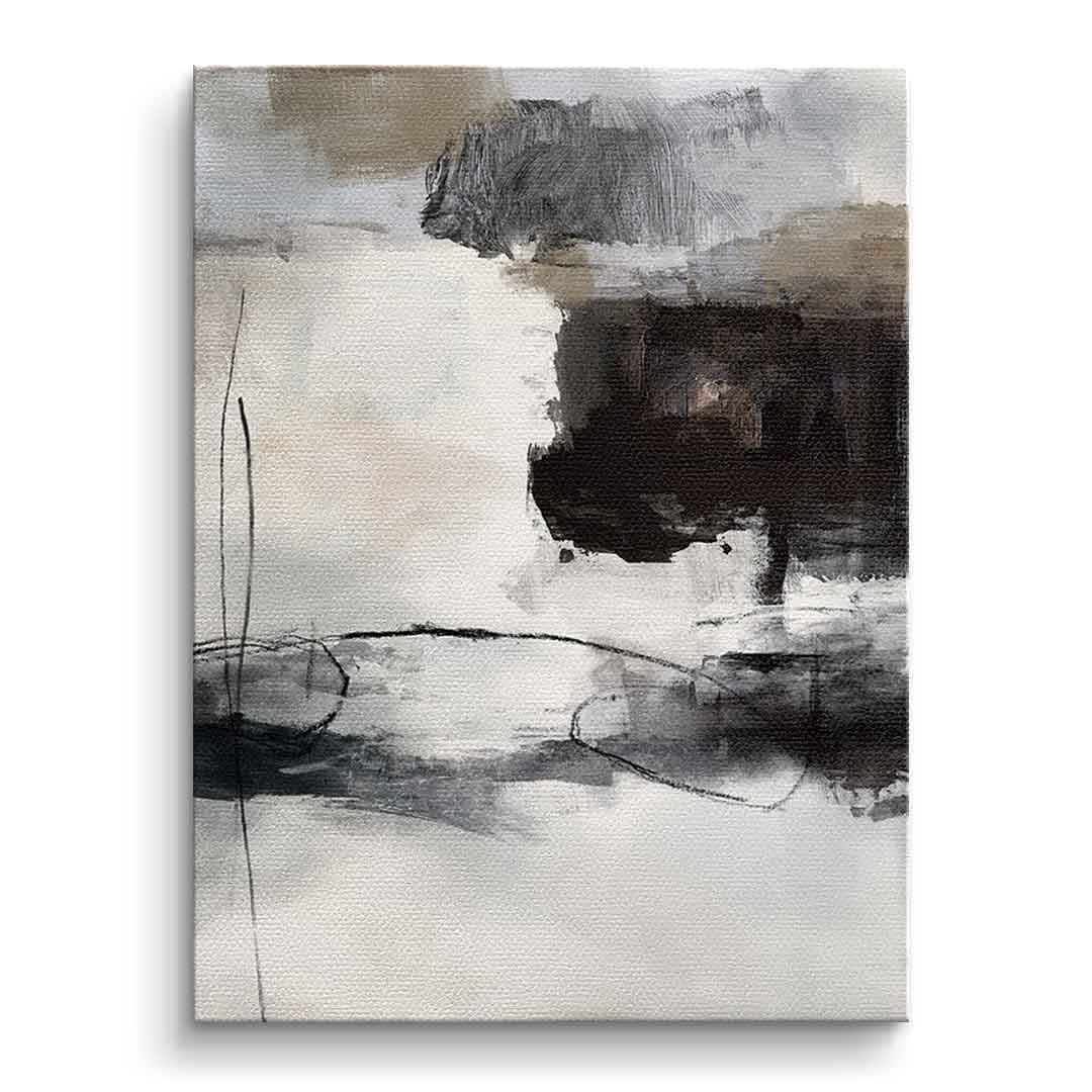 Tablou canvas peisaj abstract în gri – stil scandinav
