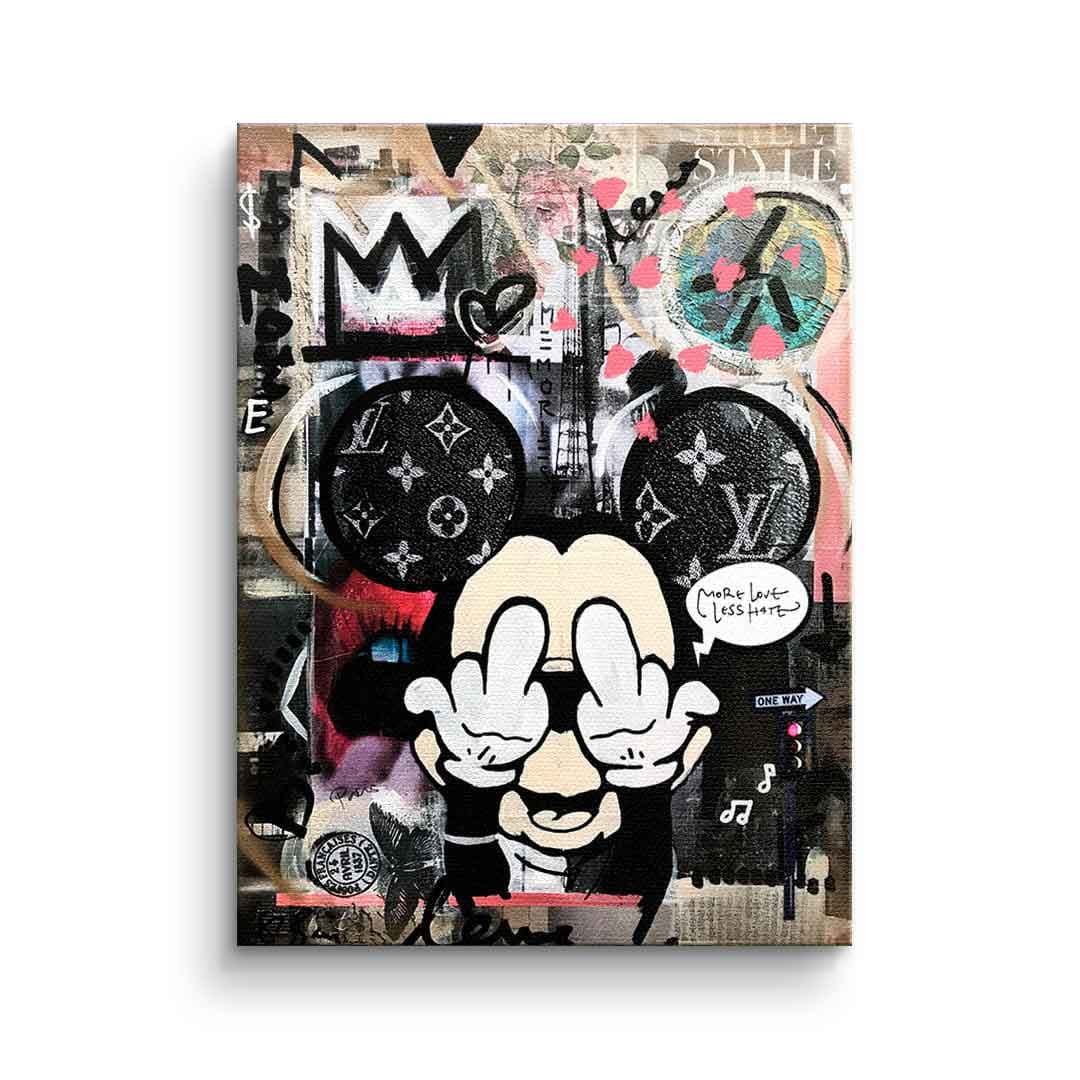 Tablou canvas colaj pop art cu șoarece – decor cameră adolescent