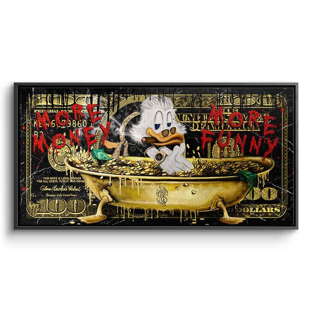 Canvas More money duck