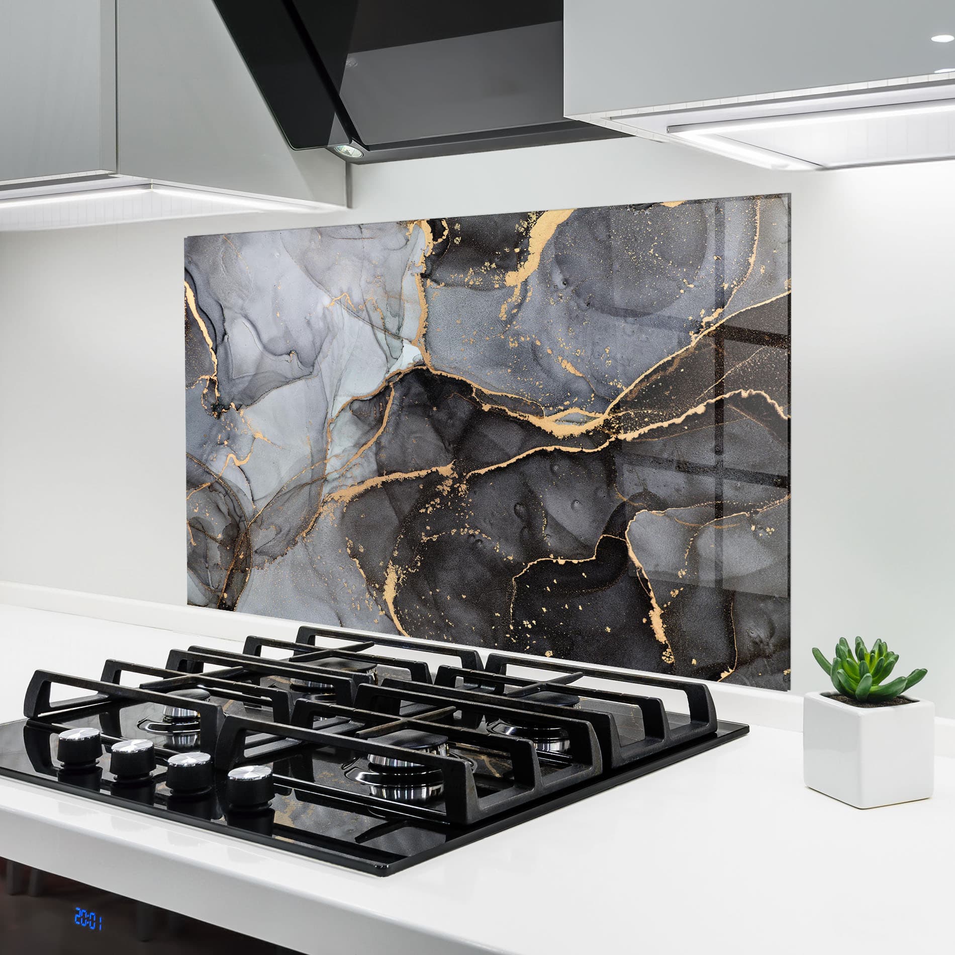 Panou Sticla Bucatarie Abstract Marble