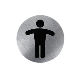Indicator toaleta, barbati 13530200, crom, ABS, 8 x 8 cm