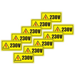 Semn Indicator Priza 220/ 230 V, PVC, 10 x 5 cm, set 10 bucati