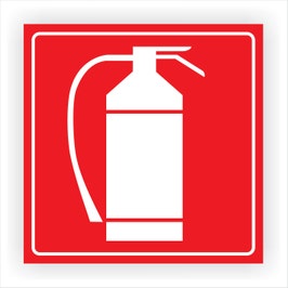 Semn Indicator Stingator, PVC, 15 x 15 cm