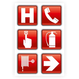 Indicator PSI, autocolant, 30 x 20 cm, set 6 bucati