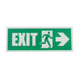 Indicator luminescent Exit Dreapta, autocolant reflectorizant, 19.5 x 7.5 cm