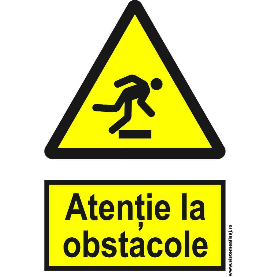 Semn Indicator Atentie La Obstacole