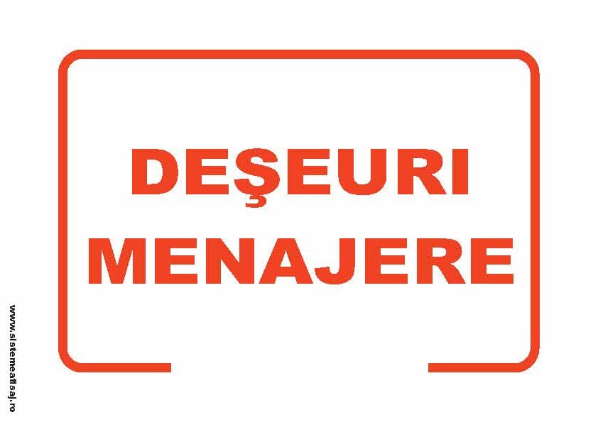 Semn Indicator Deseuri Menajere