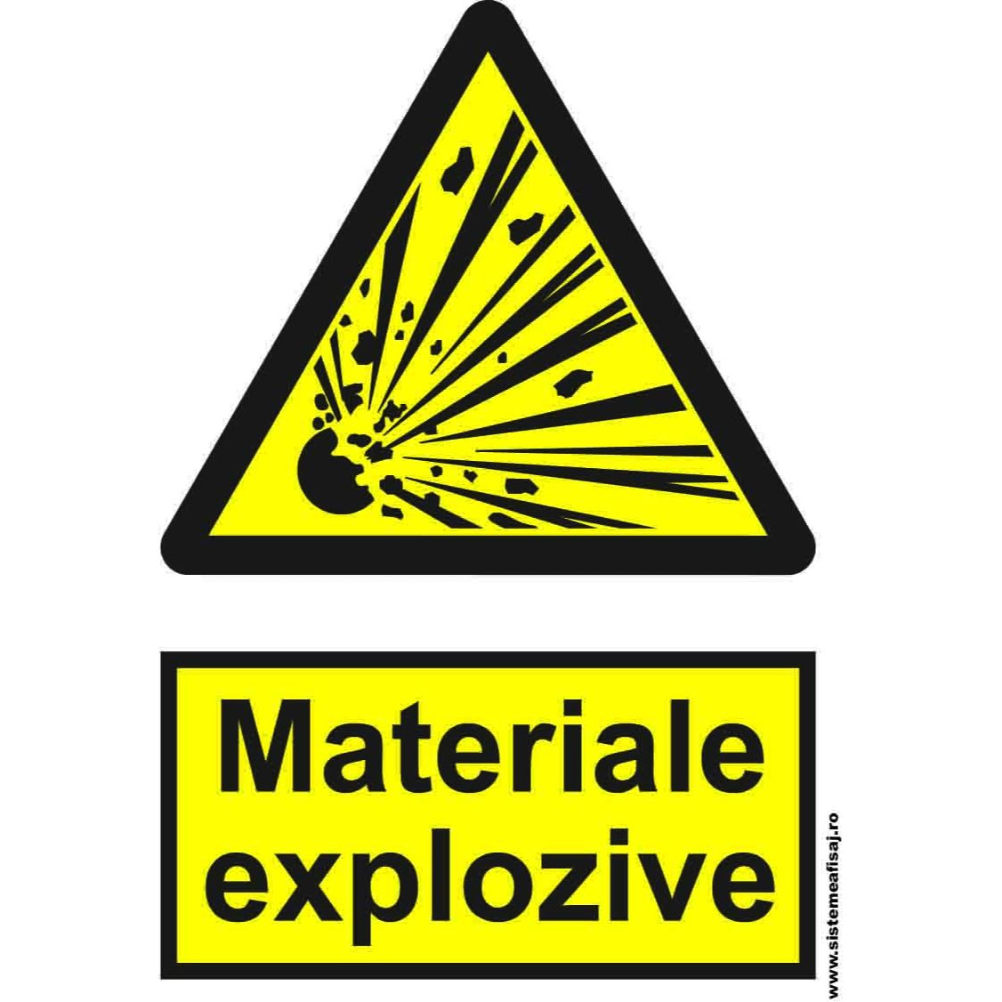 Semn Indicator Materiale Explozive