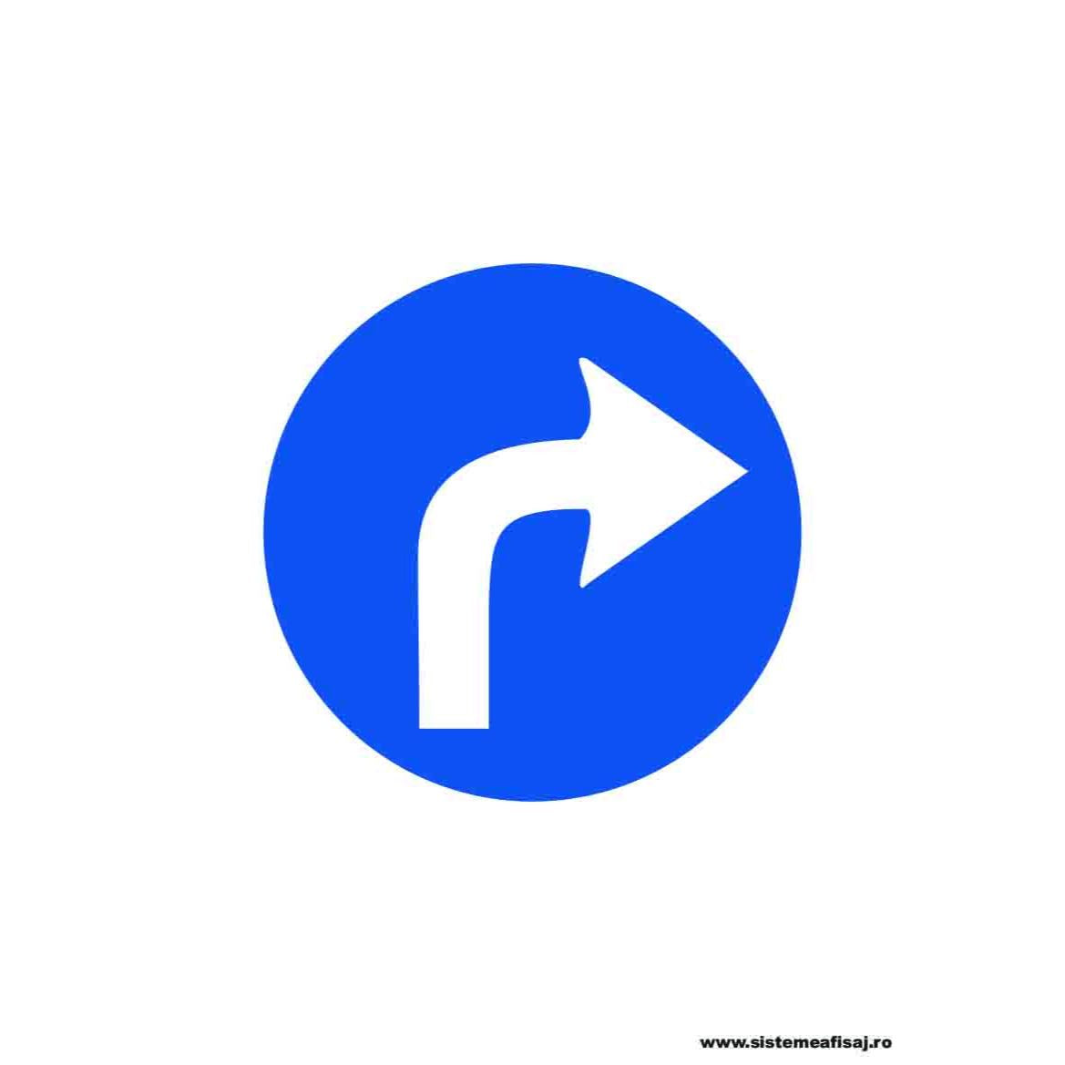 Semn Indicator Obligatoriu Dreapta