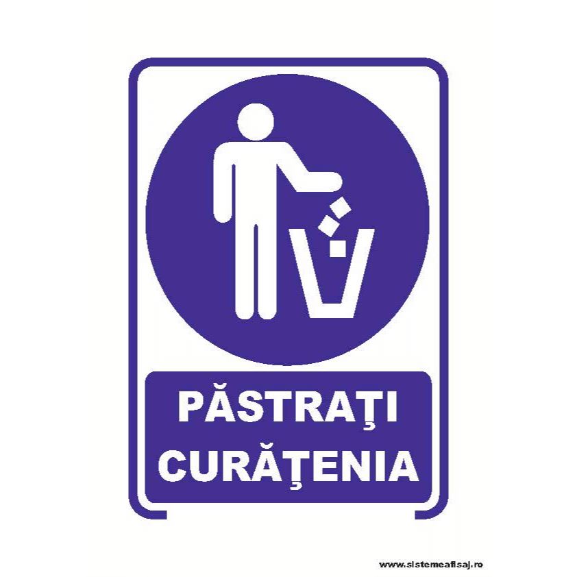 Semn Indicator Pastrati Curatenia