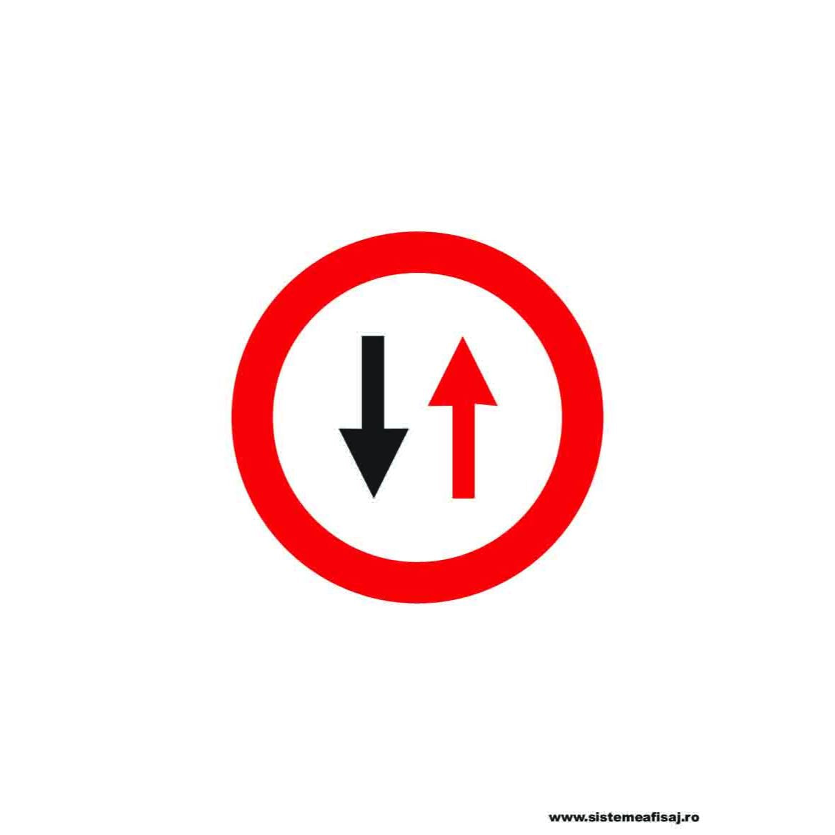 Semn Indicator Prioritate Pentru Circulatia Din Sens Invers