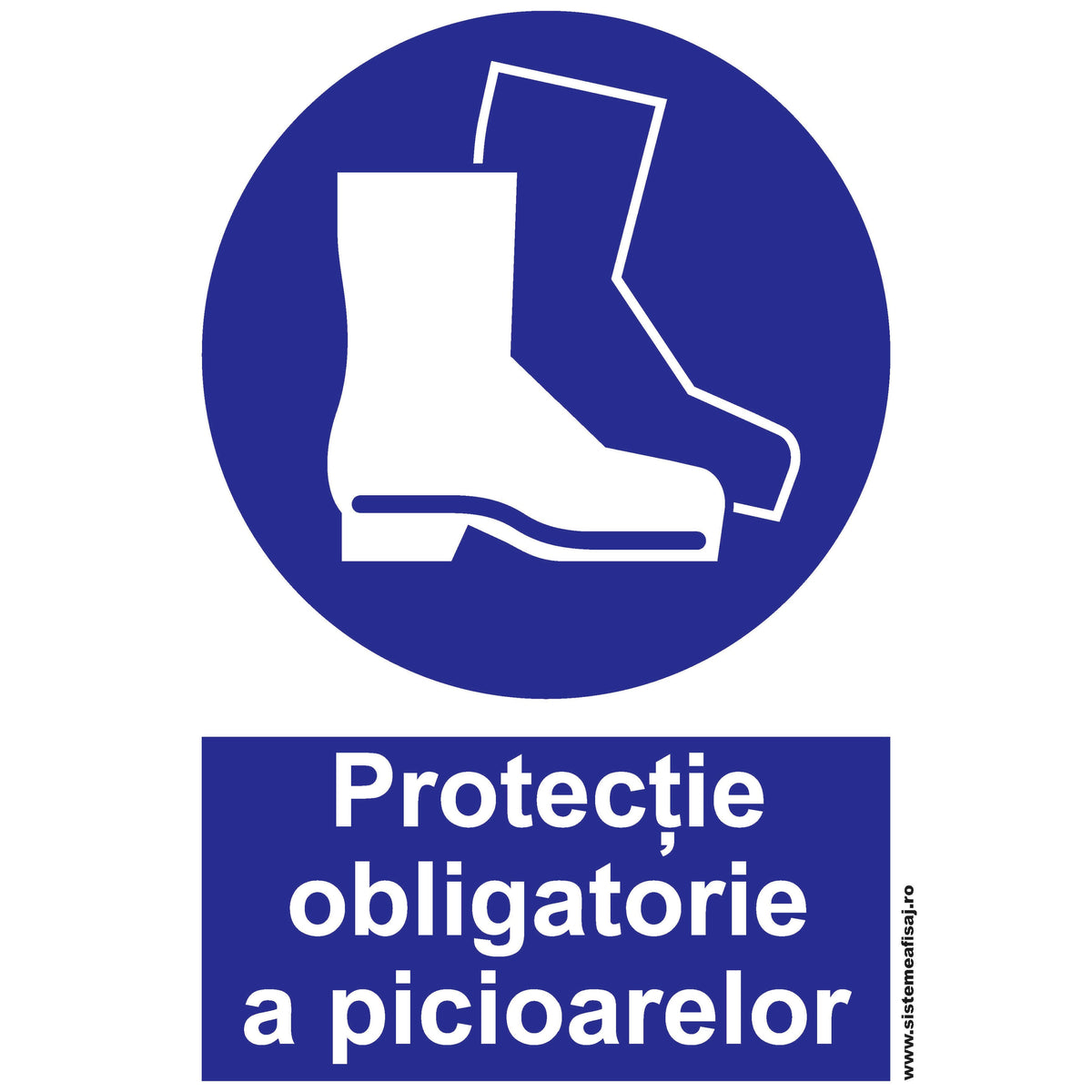 Semn Indicator Protectia Obligatorie A Picioarelor