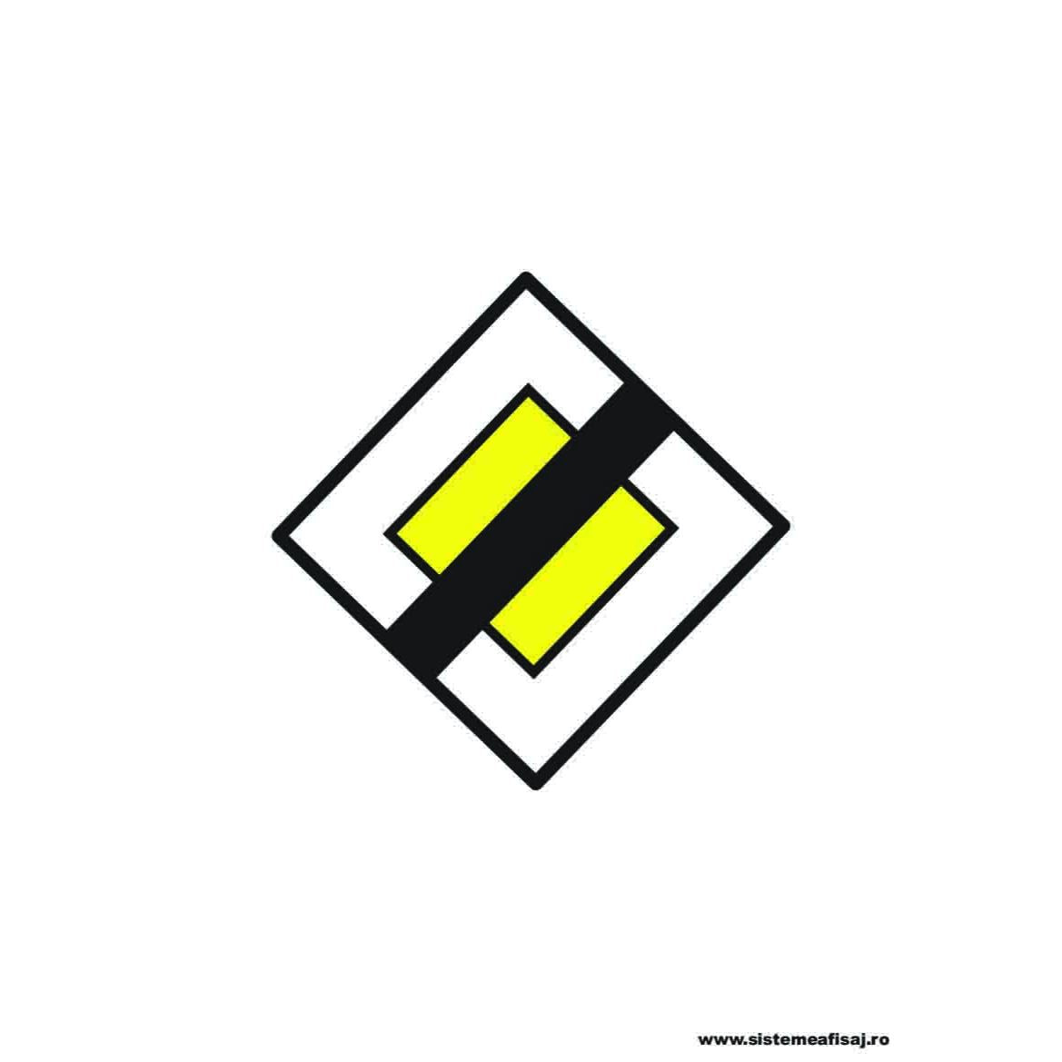 Semn Indicator Sfarsitul Drumului Cu Prioritate