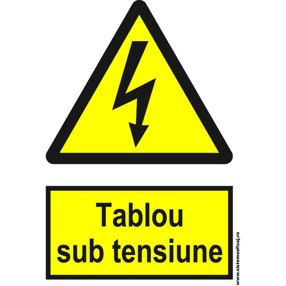 Semn Indicator Tablou Sub Tensiune