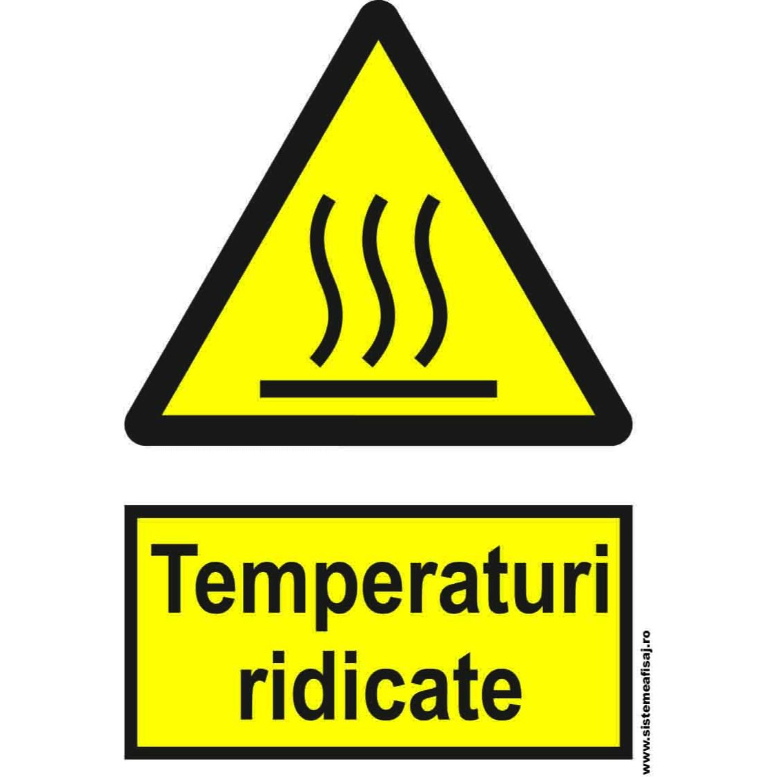 Semn Indicator Temperaturi Ridicate