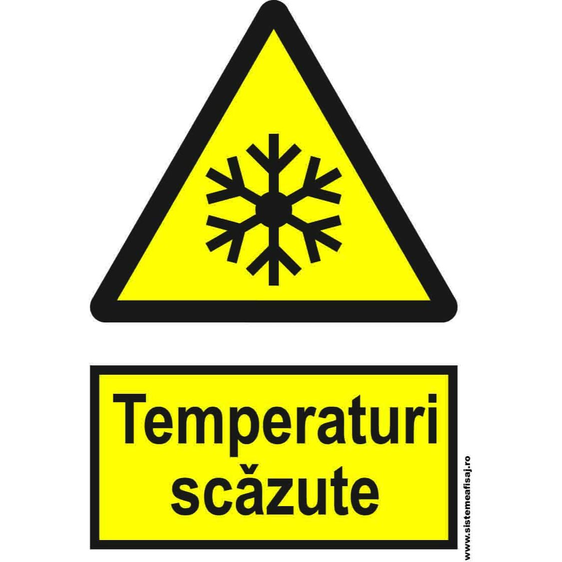 Semn Indicator Temperaturi Scazute