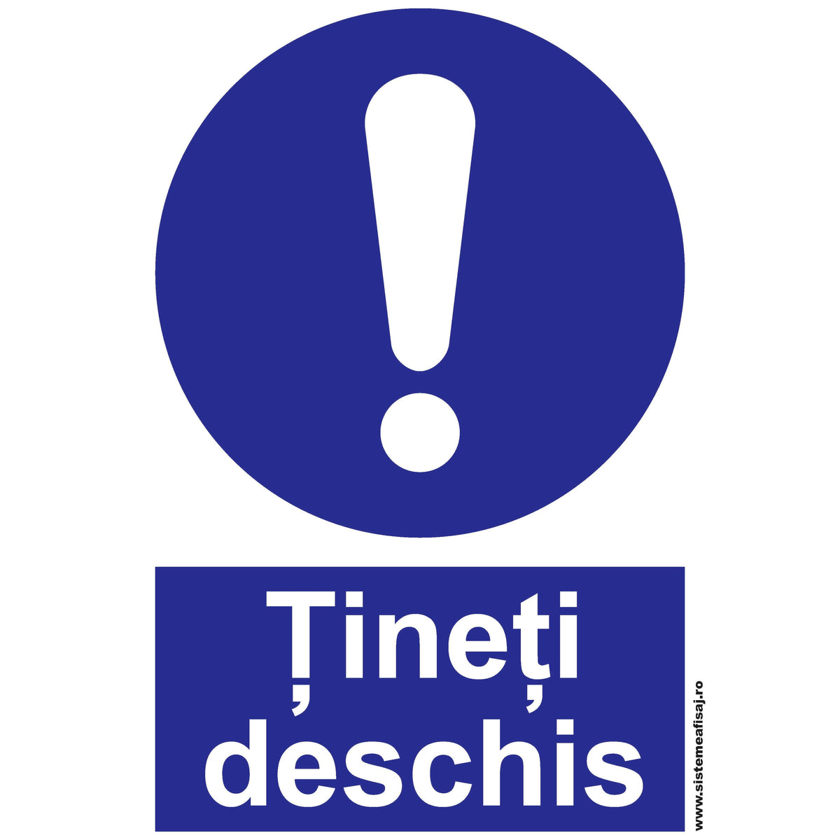 Semn Indicator Tineti Deschis